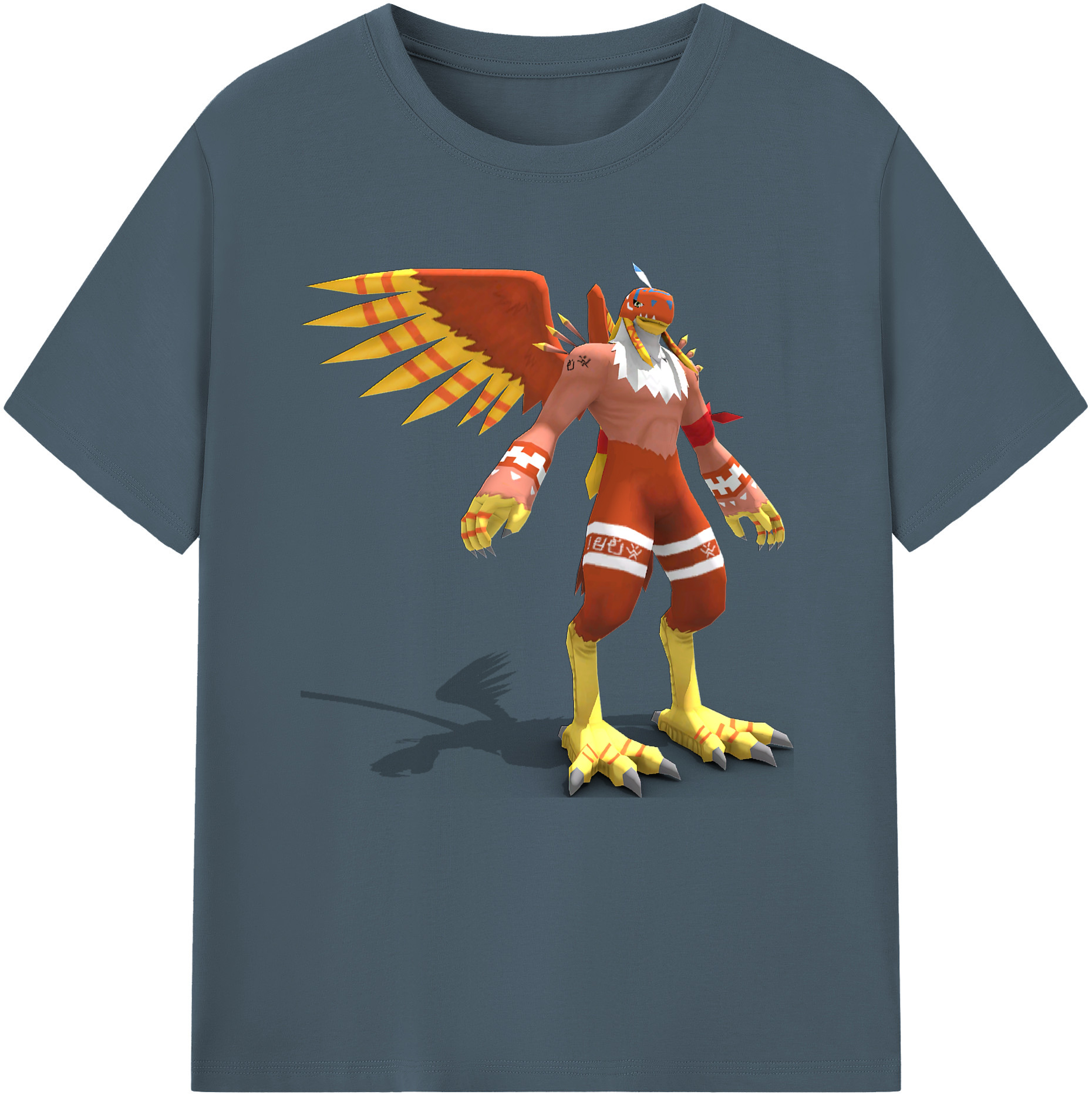（画像用） Digimon デジタルモンスター/デジモン 綿100％半袖Tシャツ（フロントプリント）